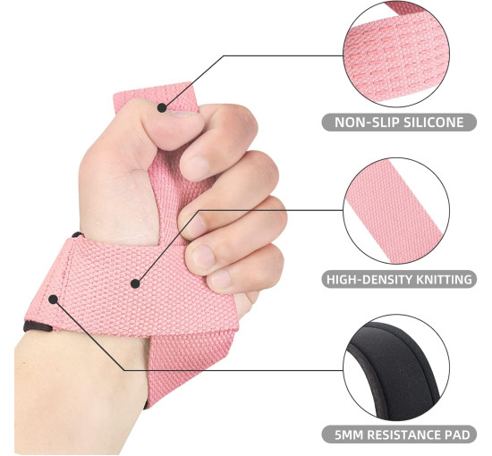 SKDK Стрічки для силових тренувань в тренажерному залі, рожевий (5088)