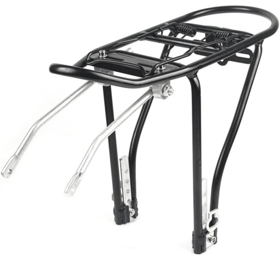 Складні задні багажники Lizusidtsy для велосипедів, чорний (3190)