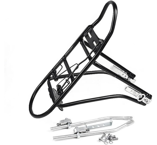 Складні задні багажники Lizusidtsy для велосипедів, чорний (3190)