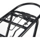Складні задні багажники Lizusidtsy для велосипедів, чорний (3190)