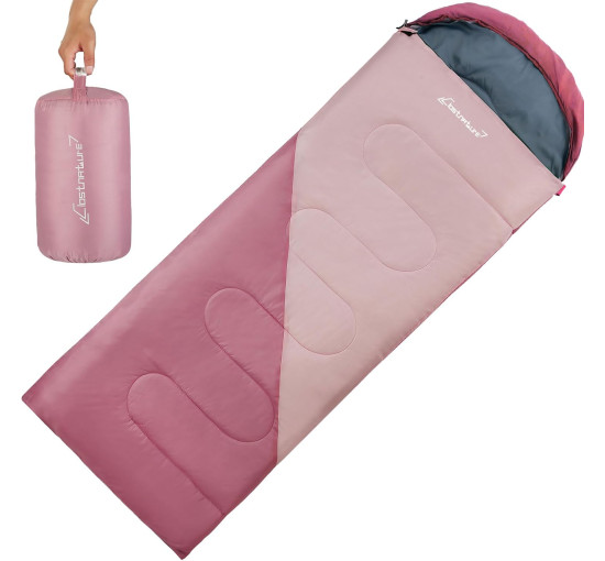 Спальний мішок Clostnature для дорослих та дітей, рожевий (3019)