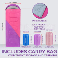 Спальный мешок Clostnature для взрослых и детей, розовый (3019)