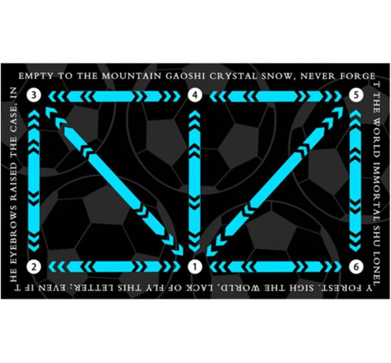 Тренувальний килимок для футболу Generic 40 x 60 см, синій (4157)