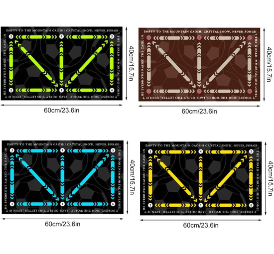 Тренувальний килимок для футболу Generic 40 x 60 см, синій (4157)
