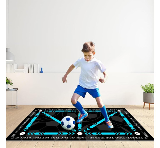 Тренувальний килимок для футболу Generic 40 x 60 см, синій (4157)