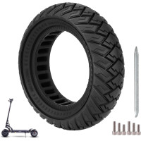 Ulip Шина для электросамоката 10x3/255x80(80/65-6) 10" сменная передняя или задняя фиксированная шина, черная (5125)