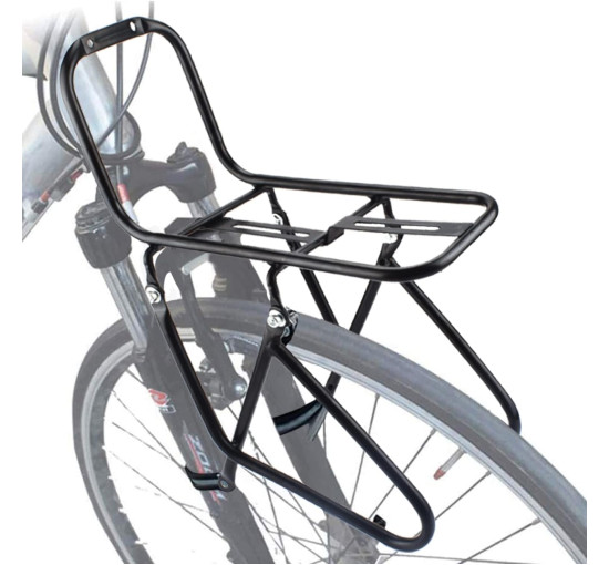 WLDOCA Передній багажник для велосипеда, навантаження 15 кг. чорний (5022)