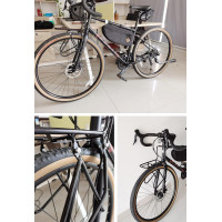 WLDOCA Передний багажник для велосипеда, погрузка 15 кг. черный (5022)