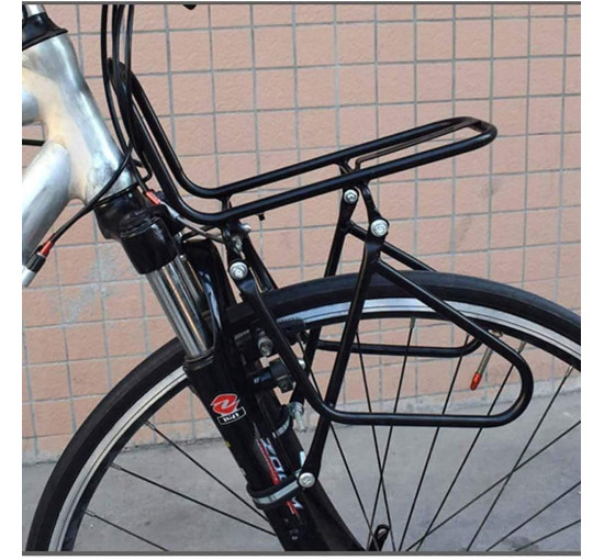 WLDOCA Передній багажник для велосипеда, навантаження 15 кг. чорний (5022)