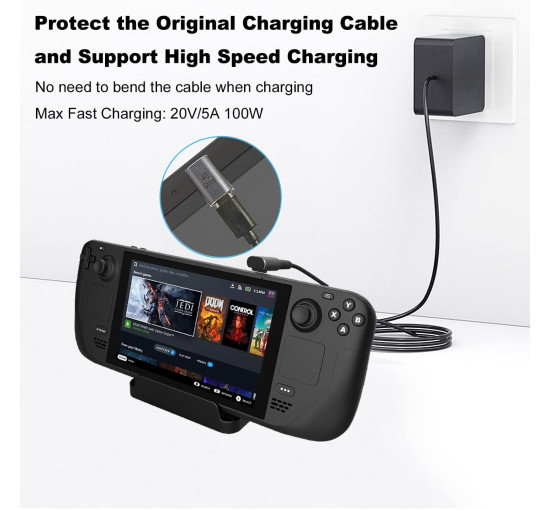 Адаптер AreMe USB-C чоловічий-жіночий з прямим кутом 90 градусів, подовжувач адаптера Type-C з 90-градусним роз'ємом (0194)