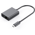 Адаптер GAROGYI USB C - Ethernet із зарядкою PD 60 Вт - Plug and Play, підтримка локальної мережі 1000 Мбіт/с для Android, iPad, MacBook (0161)