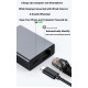 Адаптер GAROGYI USB C - Ethernet із зарядкою PD 60 Вт - Plug and Play, підтримка локальної мережі 1000 Мбіт/с для Android, iPad, MacBook (0161)