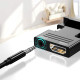 Адаптер VIEVRE HDMI-VGA з 3,5-мм штекером для ПК, ноутбука, VGA-монітора, PS4/3 Xbox, HDTV та інших пристроїв, чорний (0151)