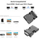 Адаптер VIEVRE HDMI-VGA з 3,5-мм штекером для ПК, ноутбука, VGA-монітора, PS4/3 Xbox, HDTV та інших пристроїв, чорний (0151)