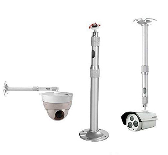 Алюмінієвий кронштейн Alexvyan для камери відеоспостереження, нучкий кронштейн для внутрішнього та зовнішнього використання, срібний (0077)