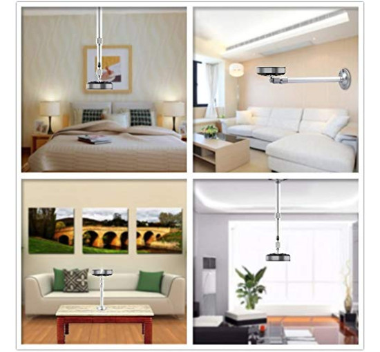 Алюмінієвий кронштейн Alexvyan для камери відеоспостереження, нучкий кронштейн для внутрішнього та зовнішнього використання, срібний (0077)