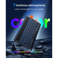 Бездротова Bluetooth-клавіатура EasyAcc ‎K02, сумісна з планшетами Windows/Android/iOS, чорна (3039)