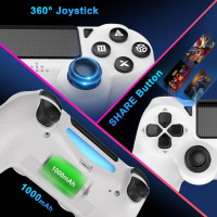 Бездротові контролери DYONDER для PS4/Pro/Slim та ПК, білий (3197)