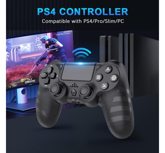 Бездротові контролери DYONDER для PS4/Pro/Slim та ПК, чорний (3198)