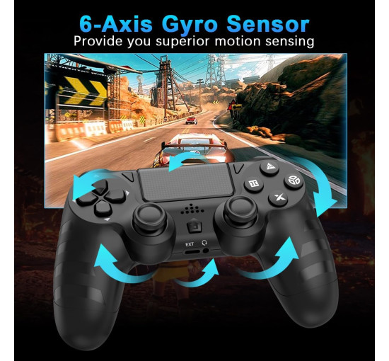 Бездротові контролери DYONDER для PS4/Pro/Slim та ПК, чорний (3198)