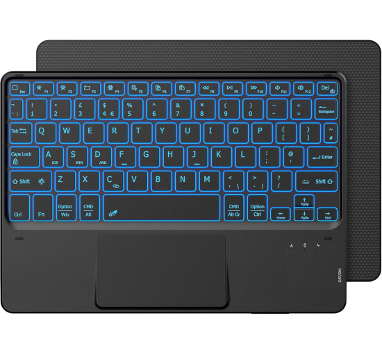 Бездротова клавіатура CACOE K08BT для iPad/Samsung/Lenovo/Windows/iPad Pro/iPad mini, чорний (2167)