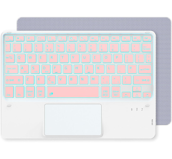 Бездротова клавіатура CACOE K08BT для iPad/Samsung/Lenovo/Windows/iPad Pro/iPad mini, рожевий (2166)