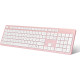 Бездротова клавіатура LeadsaiL K786-KB, рожева (4172)