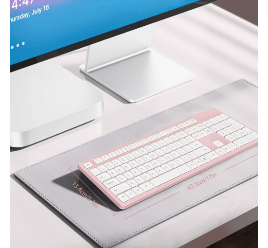 Бездротова клавіатура LeadsaiL K786-KB, рожева (4172)