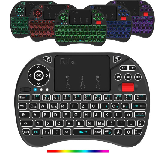 Бездротова клавіатура Rii Mini з тачпадом (3160)