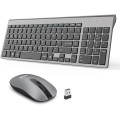 Бездротова клавіатура та миша LeadsaiL LX-008, сірий (4178)