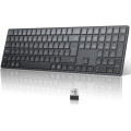 Бездротова клавіатура TECURS KB096, 2.4G-USB, чорна (2118)