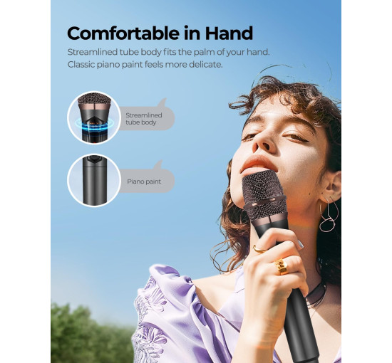 Беспроводной микрофон ALPOWL WXM-001, черный (3055)