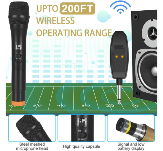 Беспроводной микрофон ALPOWL WXM, черный (3056)