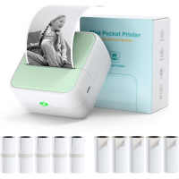 Bisofice Мини-принтер S1 для наклеек, термический, зеленый (4190)