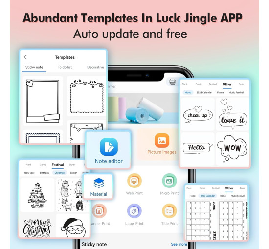 Bisofice Міні-принтер S1 для наклейок, термічний, зелений (4190)