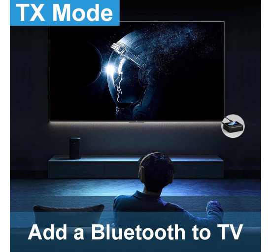 Bluetooth-передавач-приймач  WCCDYZDTG C39S з РК-екраном, TF-картою, підтримкою Plug-Play, підтримкою 3,5 мм AUX, RCA (0160)