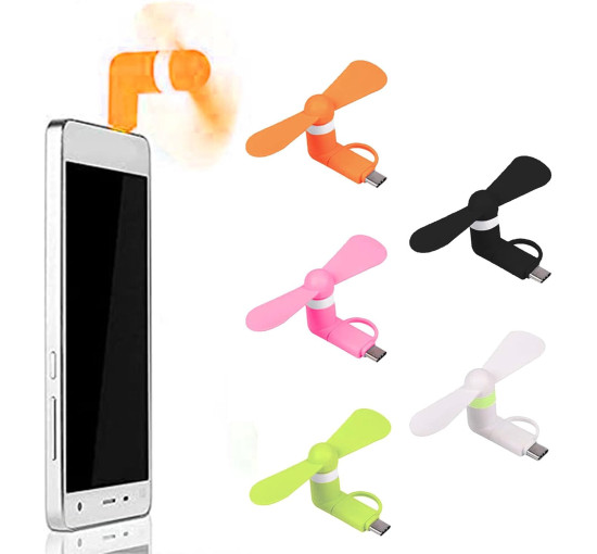 Cerioll міні-вентилятор для мобільного телефону, 5 штук, Type-C (5074)