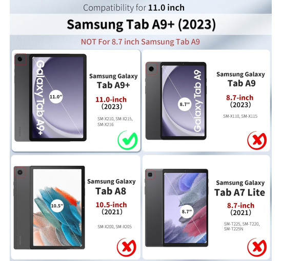 Чохол CACOE 01CSXTA9P для планшета Samsung Galaxy A9+ Plus, синій (2181)