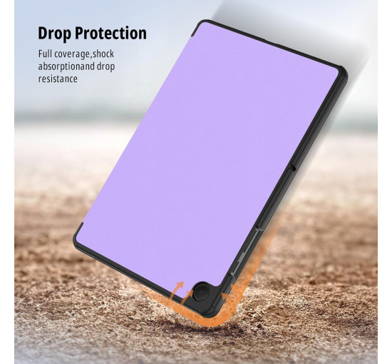 Чохол CACOE для планшета Samsung Galaxy A9+ Plus із захисною плівкою для екрана 11 дюймів, лавандово-фіолетовий (2179)