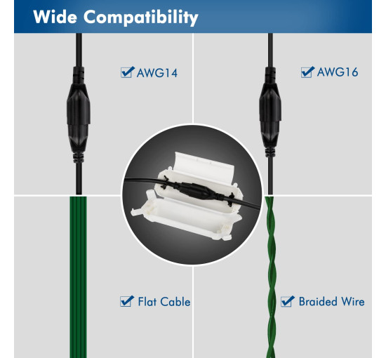 Чохол для подовжувача Restmo для зовнішнього використання, водонепроникний корпус IP44 2шт (3053)