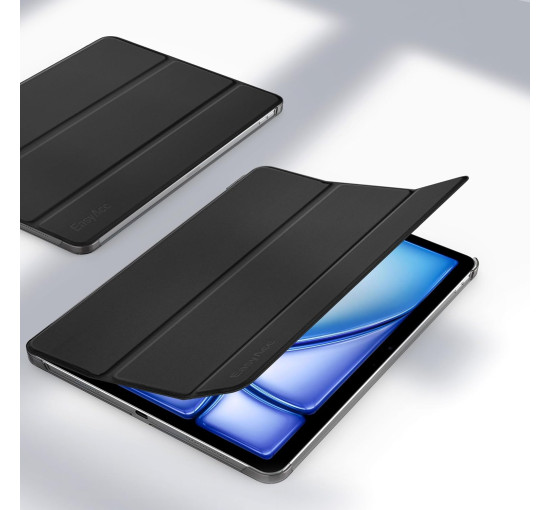 Чохол EasyAcc для iPad Air 13 дюймів M3 2025 / M2 2024, ультратонкий легкий напівпрозорий матовий тильний екран - чорний (2058)