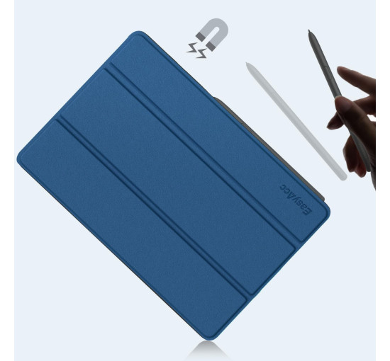 Чохол EasyAcc для Samsung Galaxy Tab S6 Lite 2024 2022 2020 10.4 дюймів із захисною плівкою для екрану – ультратонкий, синій (2056)