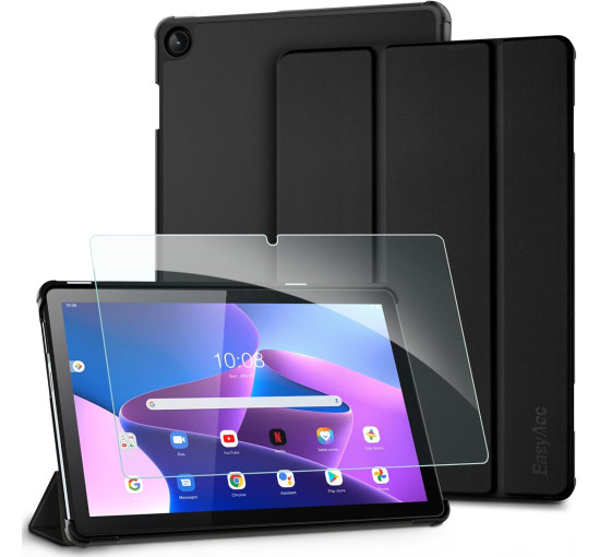 Чохол EasyAcc LNTM10G, сумісний з Lenovo Tab M10 3-го покоління 10.1, чорний (3043)