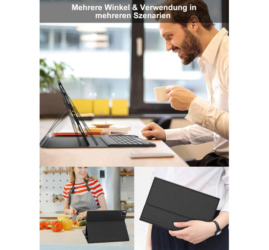 Чохол JADEMALL для iPad Pro 12.9 з клавіатурою, чорний (3113)