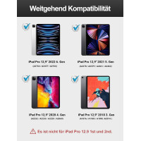 Чохол JADEMALL для iPad Pro 12.9 з клавіатурою, чорний (3113)