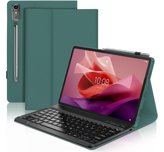 Чохол-клавіатура для Lenovo Tab P12 12.7", темно-зелений (2134)