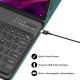 Чохол-клавіатура для Lenovo Tab P12 12.7", темно-зелений (2134)