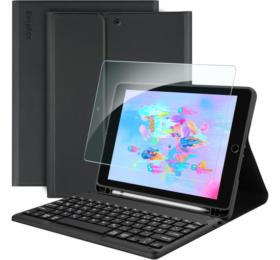 Чохол-клавіатура EasyAcc K02,  сумісний з iPad 6-го покоління, чорний (3037)