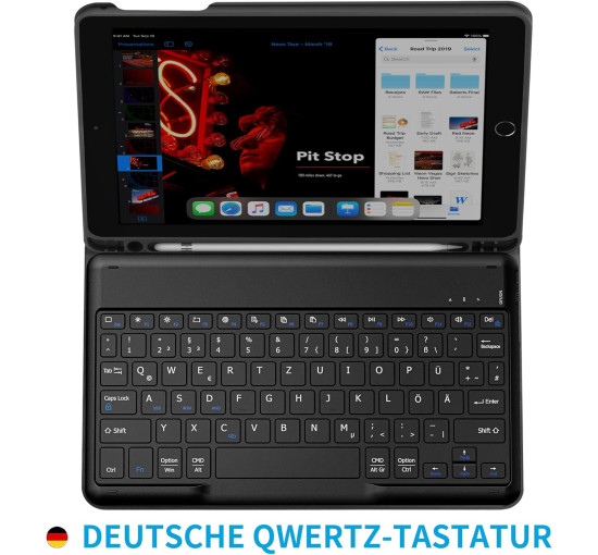 Чохол-клавіатура EasyAcc K02,  сумісний з iPad 6-го покоління, чорний (3037)