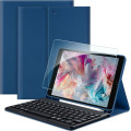 Чохол-клавіатура EasyAcc, сумісний з iPad 10.2 дюймів 9-го/8-го та 7-го поколінь із захисною плівкою, морський синій (2031)